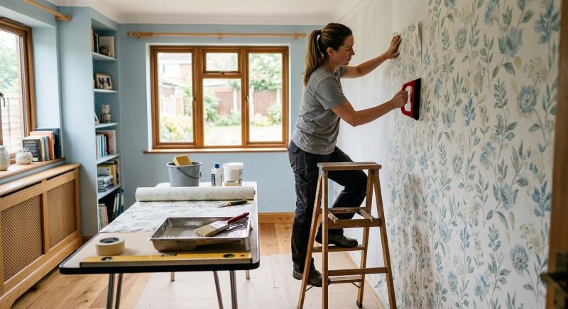 Bedroom Wallpaper Installation in Conroe, TX